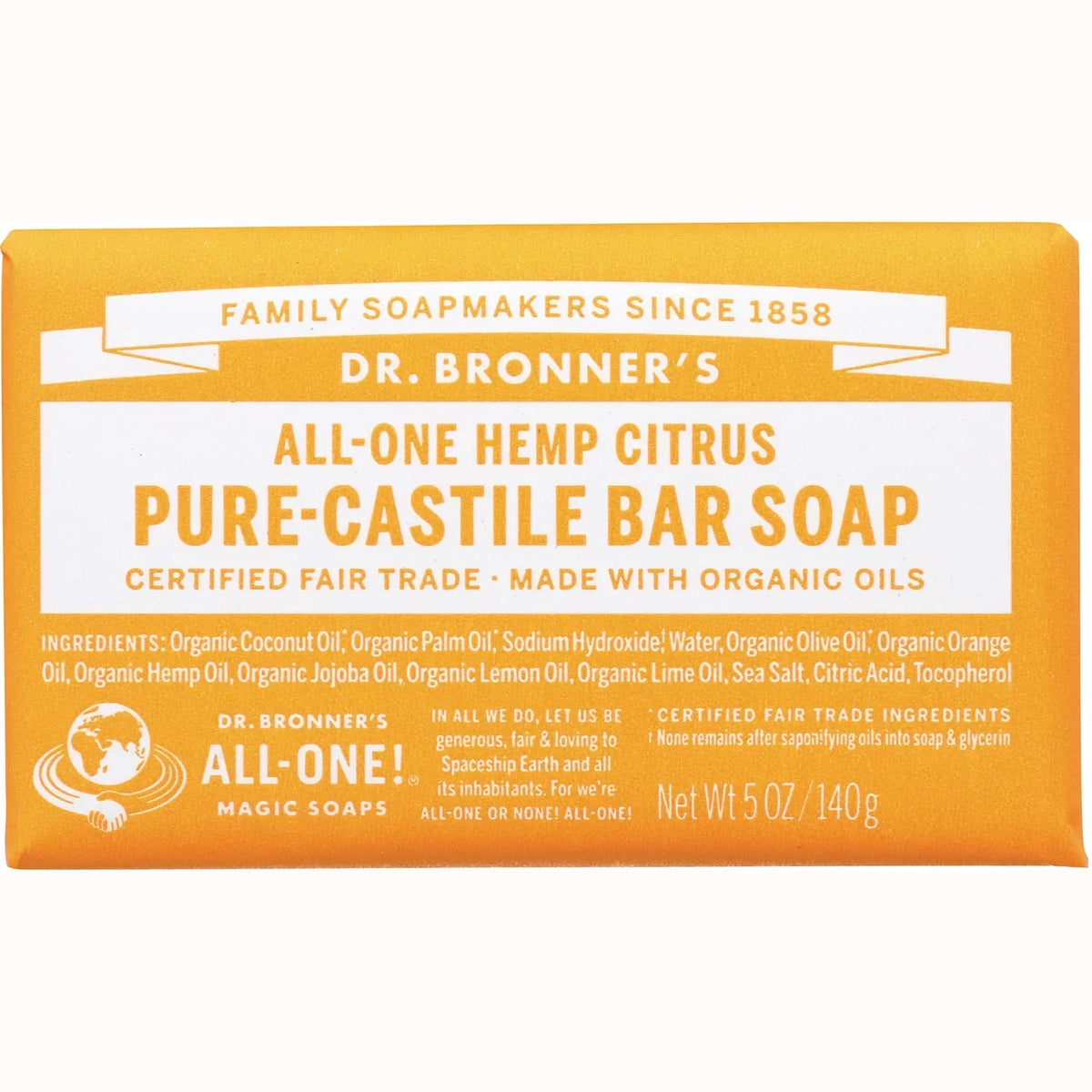 All-One Hemp Pure-Castile Bar Soap