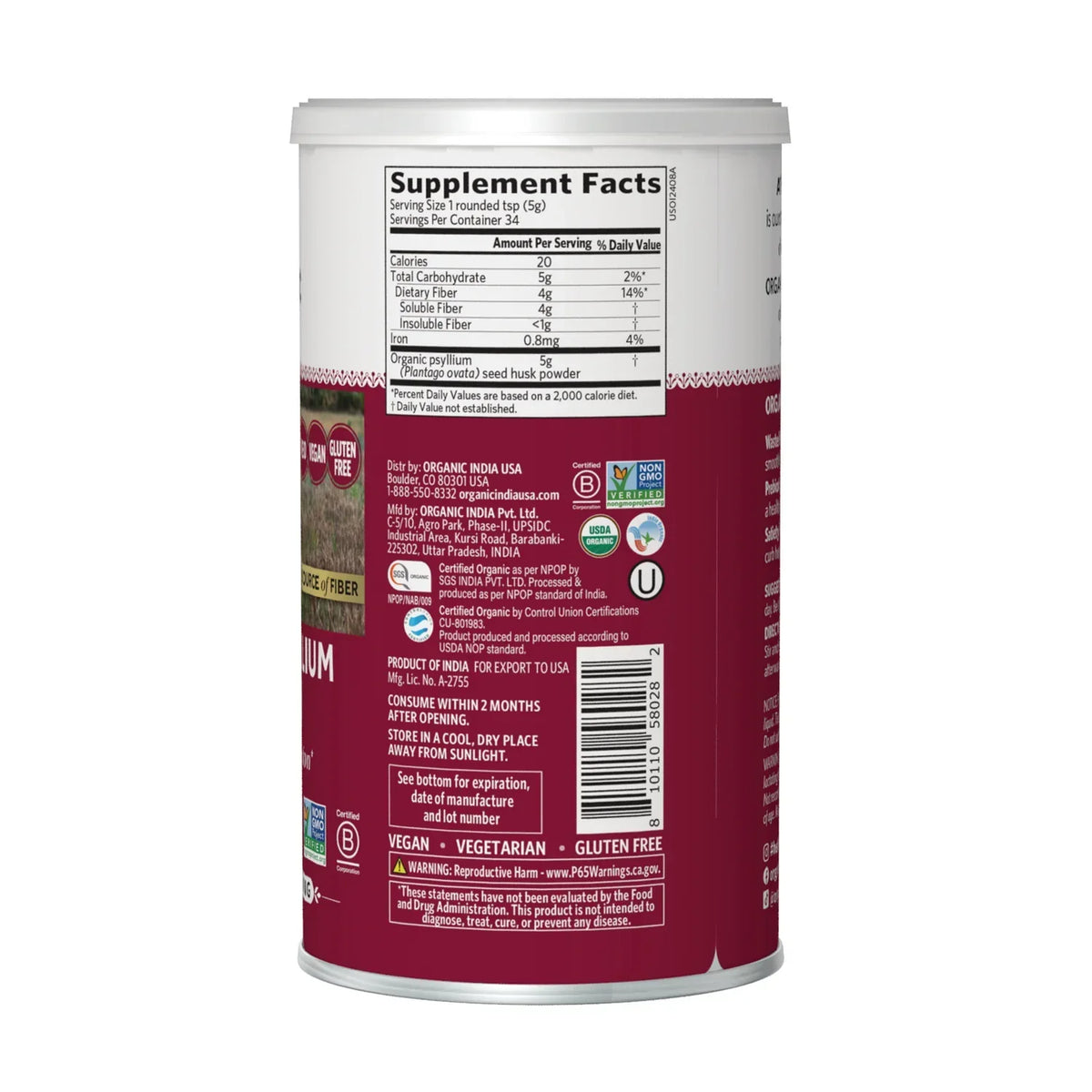 Organic Psyllium Powder