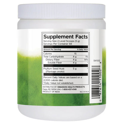 Psyllium Husk Powder - Fine Milled & Unflavored