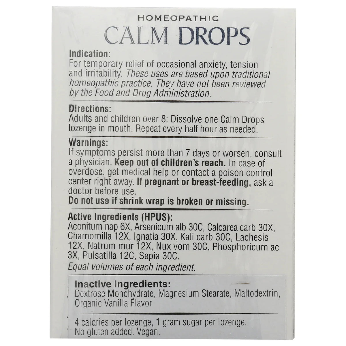 Homeopathic Calm Drops