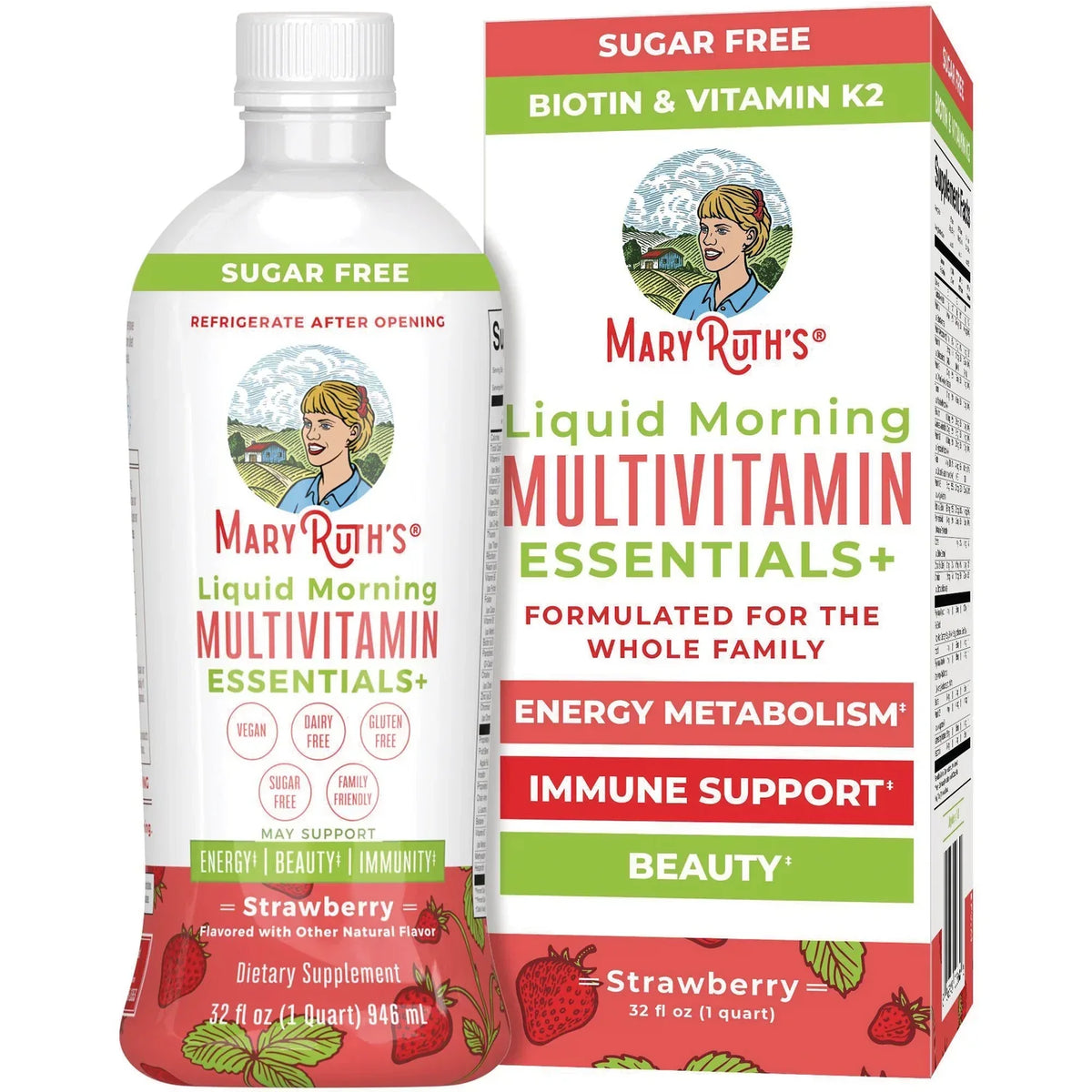 Liquid Morning Multivitamin Essentials+ - Strawberry