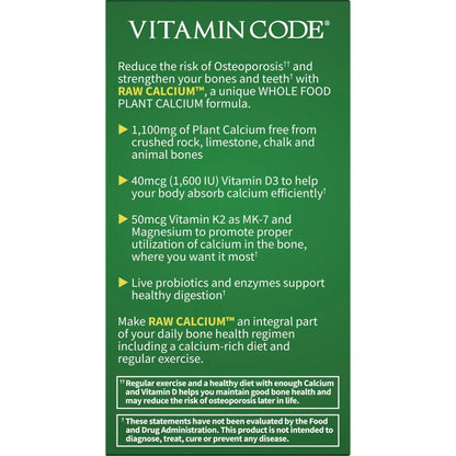Vitamin Code Raw Calcium