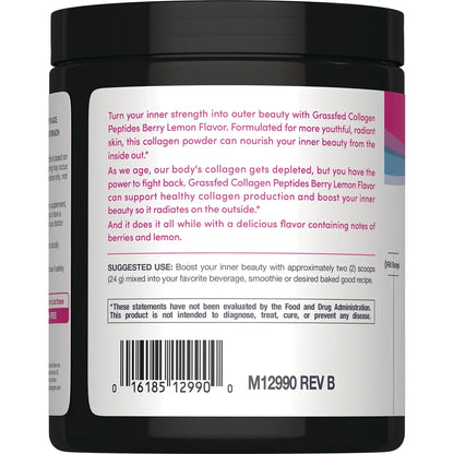 Grassfed Collagen Peptides - Berry Lemon