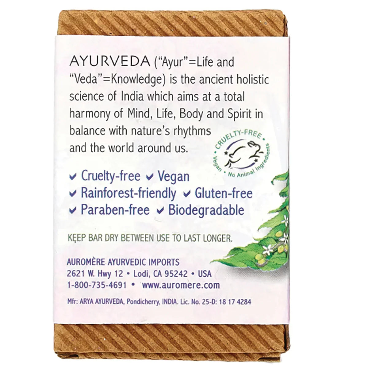 Ayurvedic Bar Soap Himalayan Rose