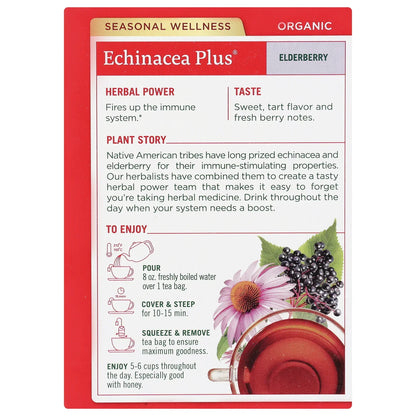 Organic Echinacea Plus Tea - Elderberry
